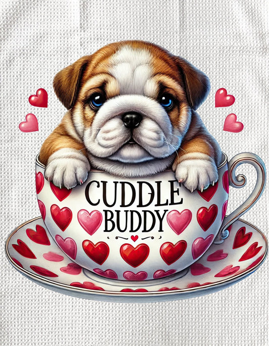TOWELS - VALENTINE'S PUPPY CUDDLE BUDDY