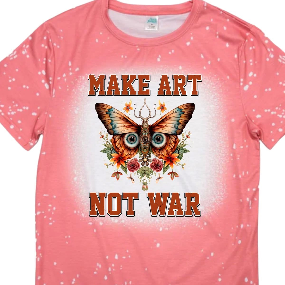T-Shirts Faux Bleached - BUTTERFLY MAKE ART