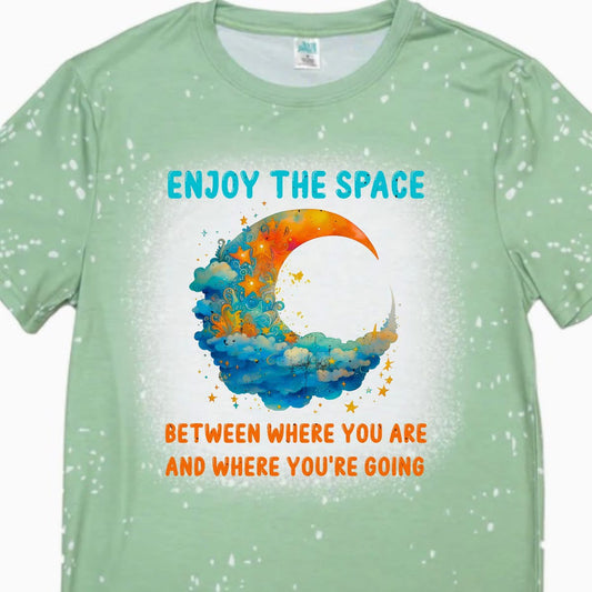 T-Shirts Faux Bleached - HIPPIE ENJOY THE SPACE