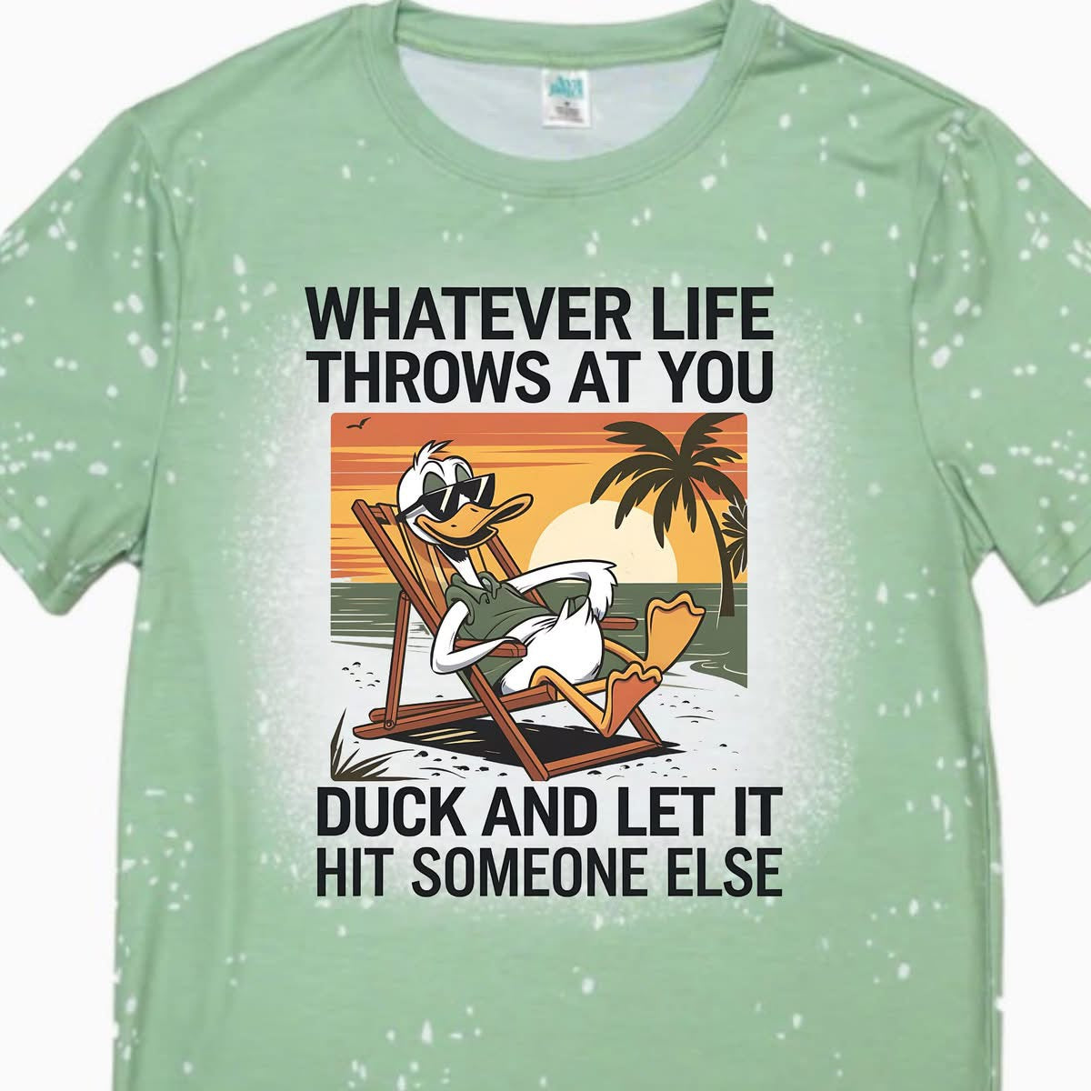 T-Shirts Faux Bleached - DUCK AND LET IT