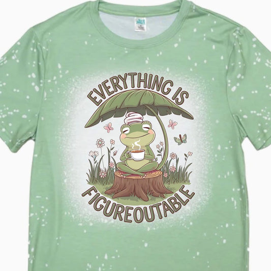 T-Shirts Faux Bleached - FROG FIGUREOUTABLE