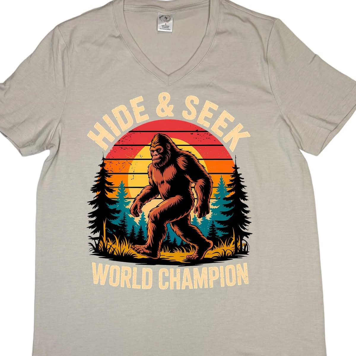 T-SHIRTS - WOMEN"S V-NECK - BIGFOOT HIDE & SEEK