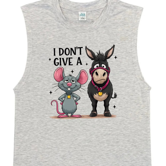 TANK TOP: MEN'S MUSCLE - FUNNY DON'T GIVE A