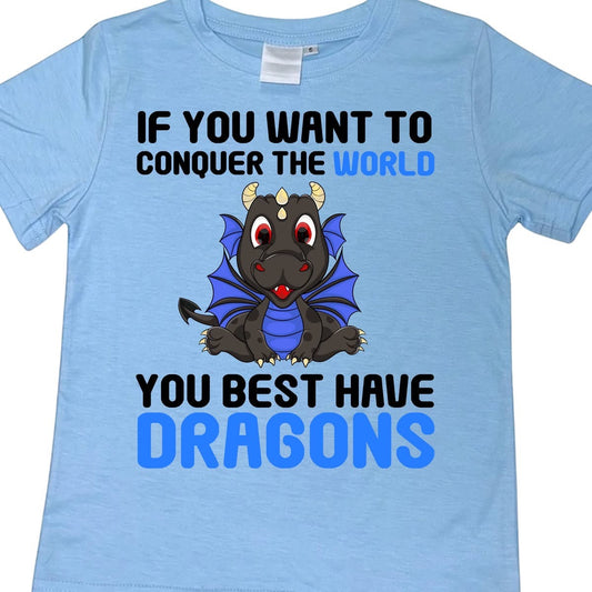 T-SHIRTS - DRAGON CONQUER THE WORLD