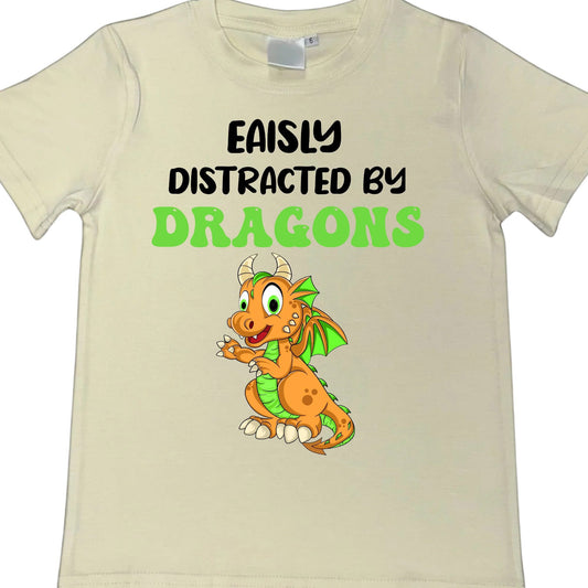 T-SHIRTS - DRAGON EASILY DISTRACTED