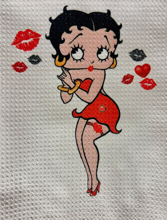 TOWELS - BETTY BOOP RED DRESS