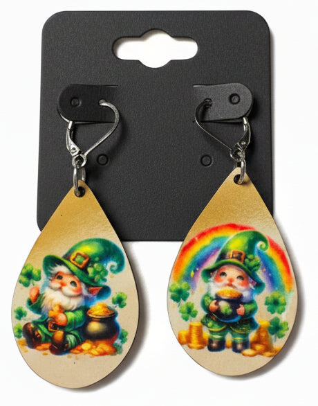 EARRINGS - ST PATRICK'S GNOME LEPRECHAUN