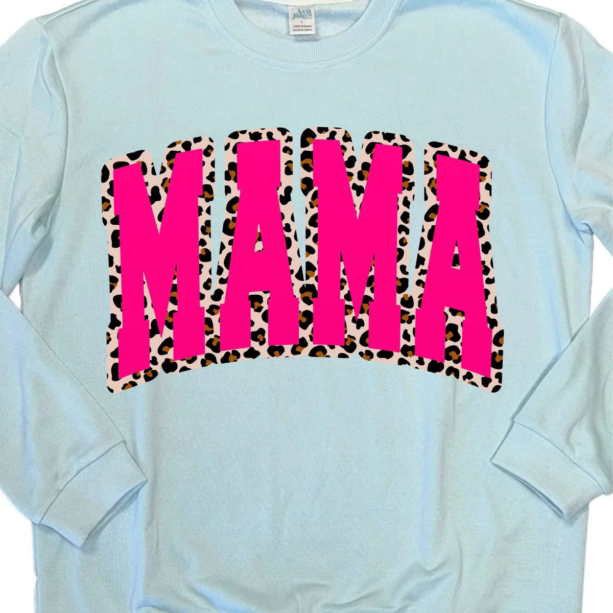 CREW NECK - MOM MAMA HOT PINK