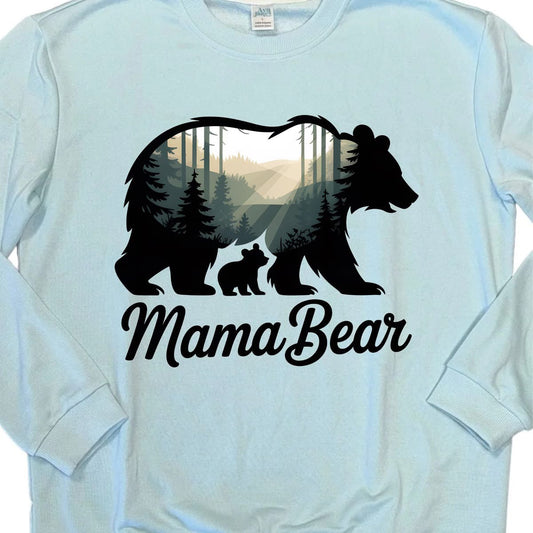 CREW NECK - MOM MAMA BEAR