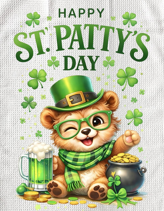 TOWELS - ST PATRICK'S ANIMAL BEAR