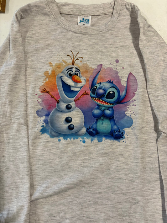 LONG SLEEVE - OLAF & STITCH