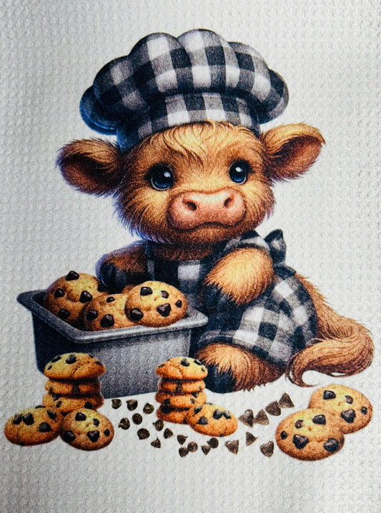 TOWELS - HIGHLAND COW BAKING SQUARE PAN