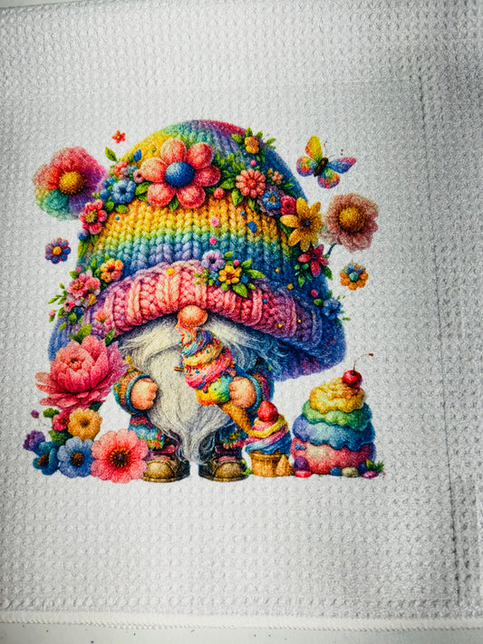 TOWELS - GNOME SWEETS RAINBOW HAT