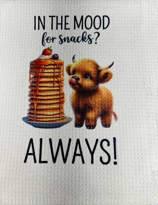 TOWELS - HIGHLAND COW COOKING IN THE MOOD