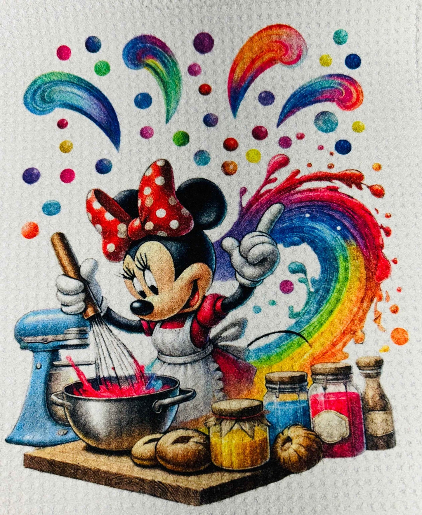 TOWELS - CARTOON CHARACTER MOUSE RAINBOW (Copy)