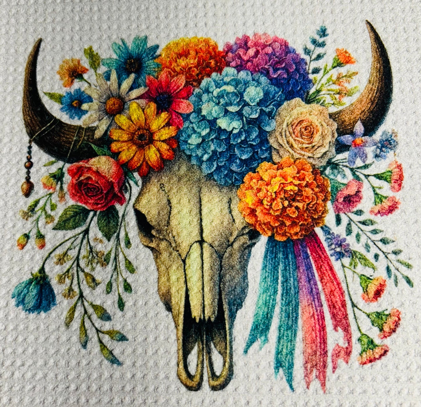 TOWELS - SOUTHWEST SKULLS FLORAL
