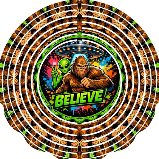 WIND SPINNER - BIGFOOT BELIEVE