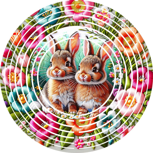 WIND SPINNER - EASTER BUNNIES