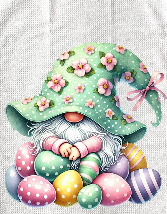 TOWELS - EASTER GNOME EGG PILE