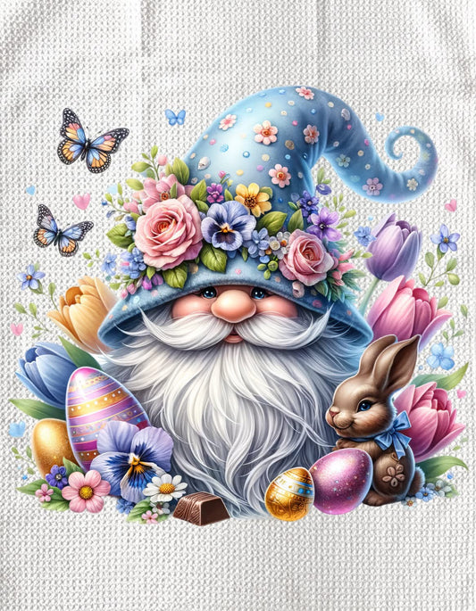 TOWELS - EASTER GNOME BROWN BUNNY
