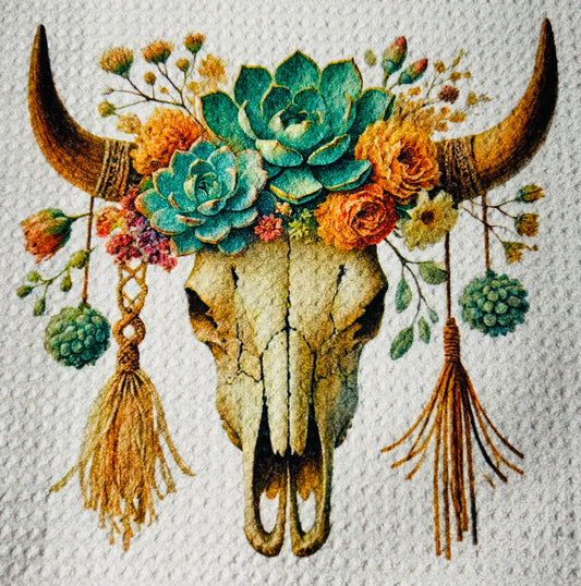 TOWELS - SOUTHWEST SKULLS SUCCULENTS