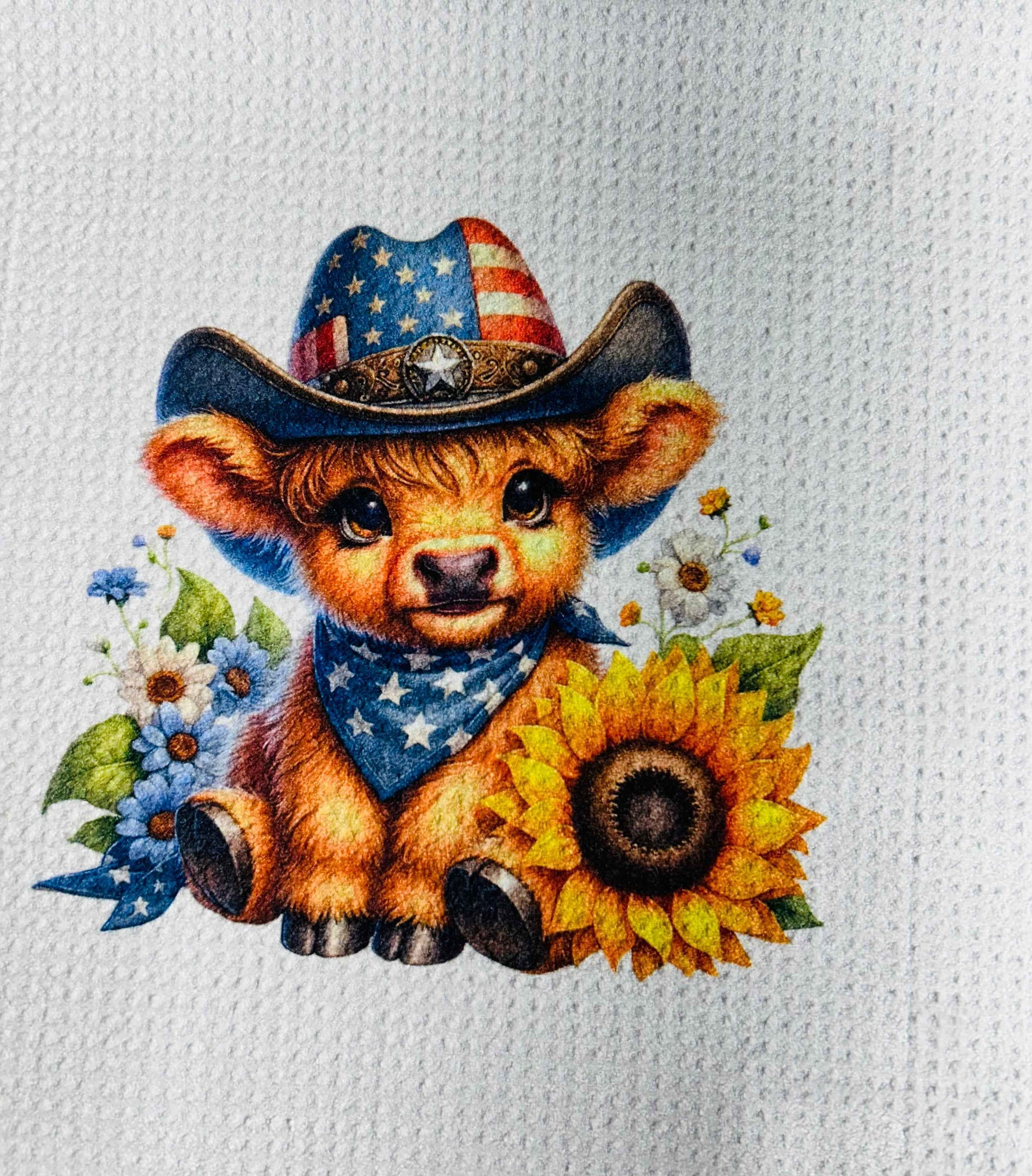 TOWELS - HIGHLAND COW HAT AMERICAN (Copy)