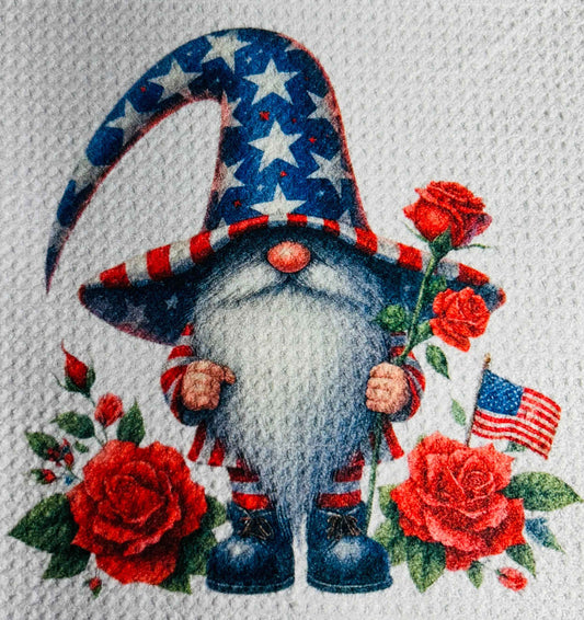 TOWELS - JULY 4TH GNOME AMERICAN FLAG HAT
