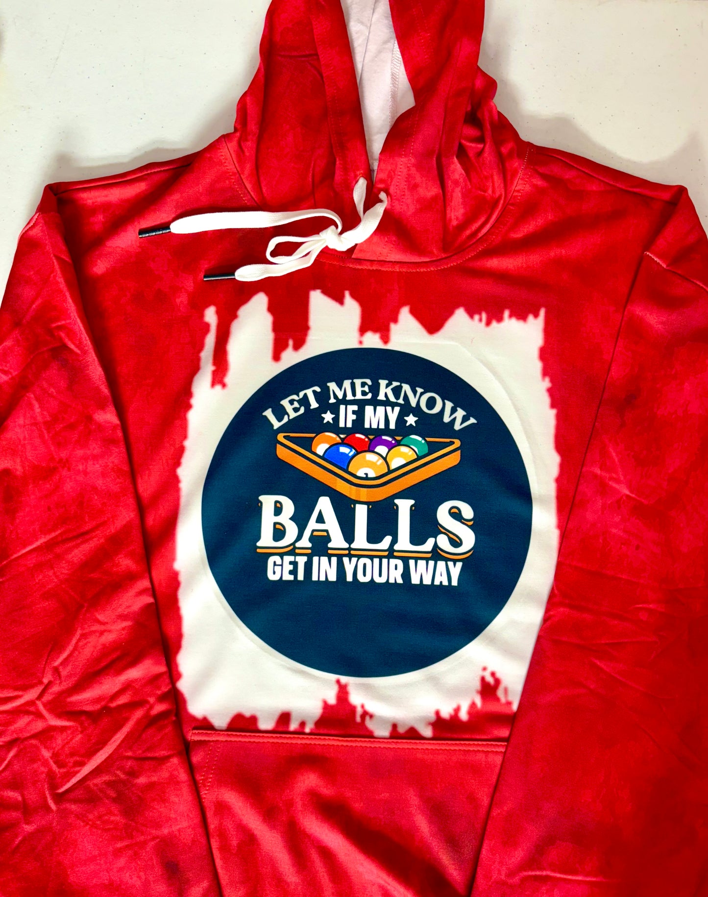 Faux Bleached/Pattern - POOL BALLS
