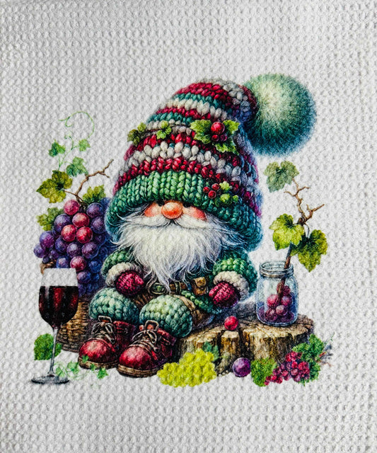 TOWELS - GNOME FRUITS GRAPES STUMP