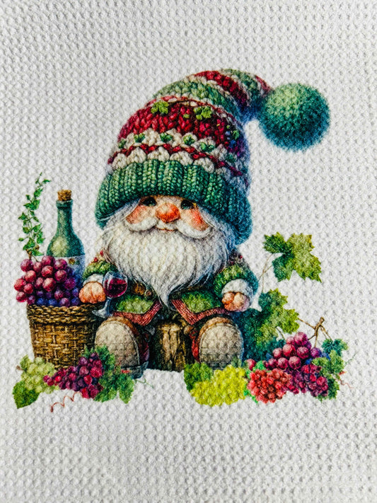 TOWELS - GNOME FRUITS GRAPES BASKET