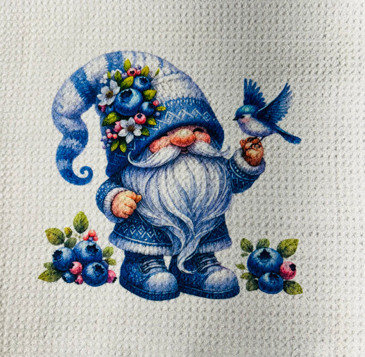TOWELS - GNOME FRUITS BLUEBERRY BIRD