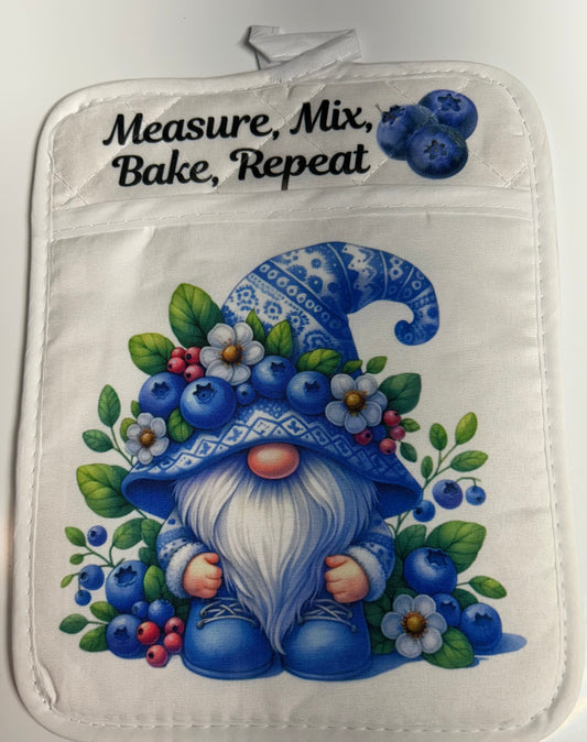 POT HOLDER - GNOME BLUEBERRY