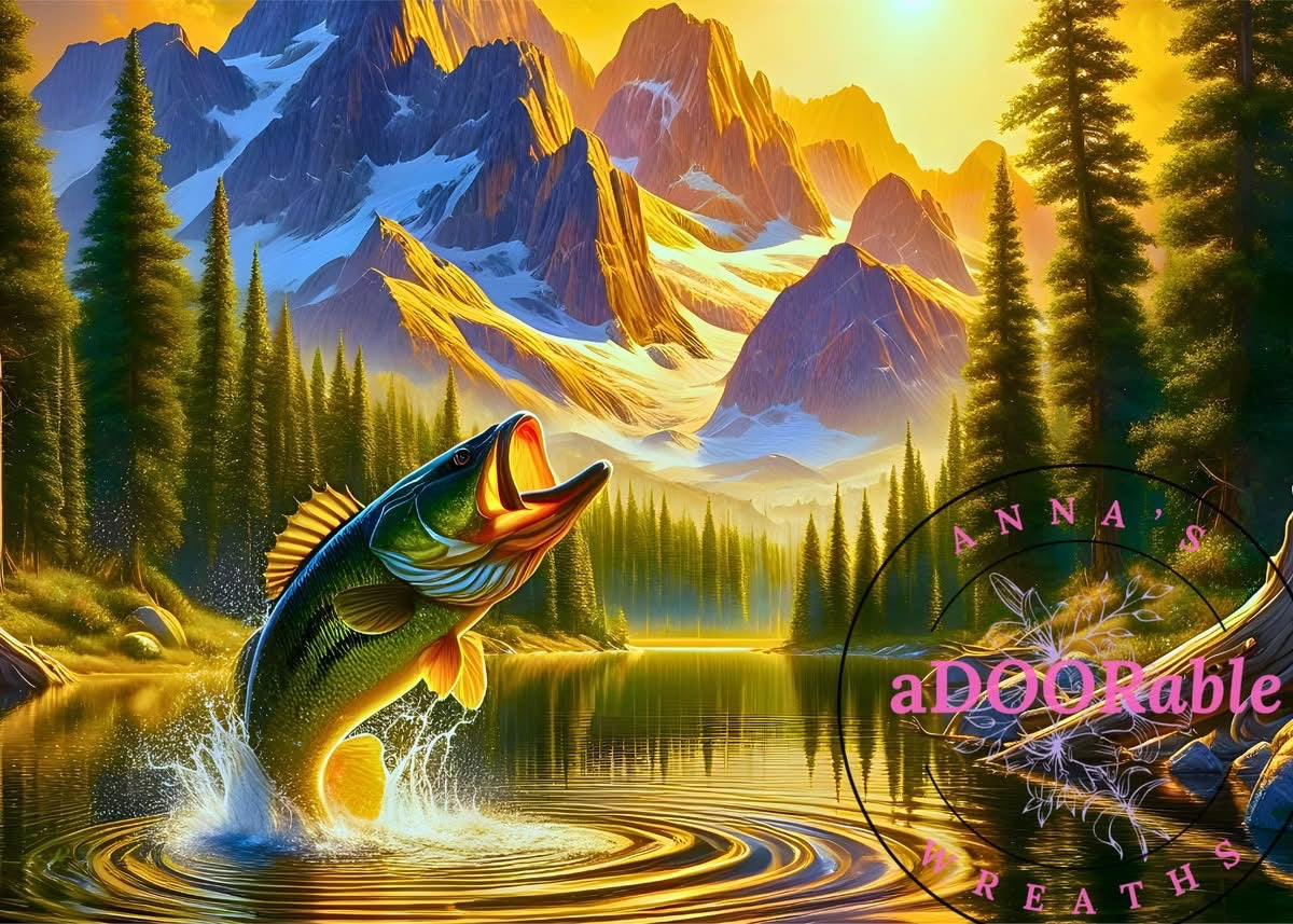 Tempered Glass Cutting Board Fish Leaping Out of Water