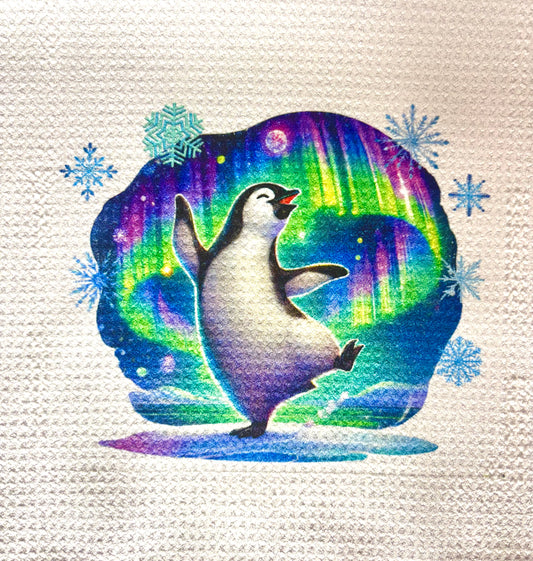 Towels - WINTER PENQUIN NORTHERN LIGHTS