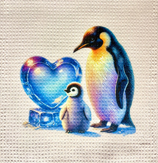 Towels - WINTER PENQUINS ICE HEART