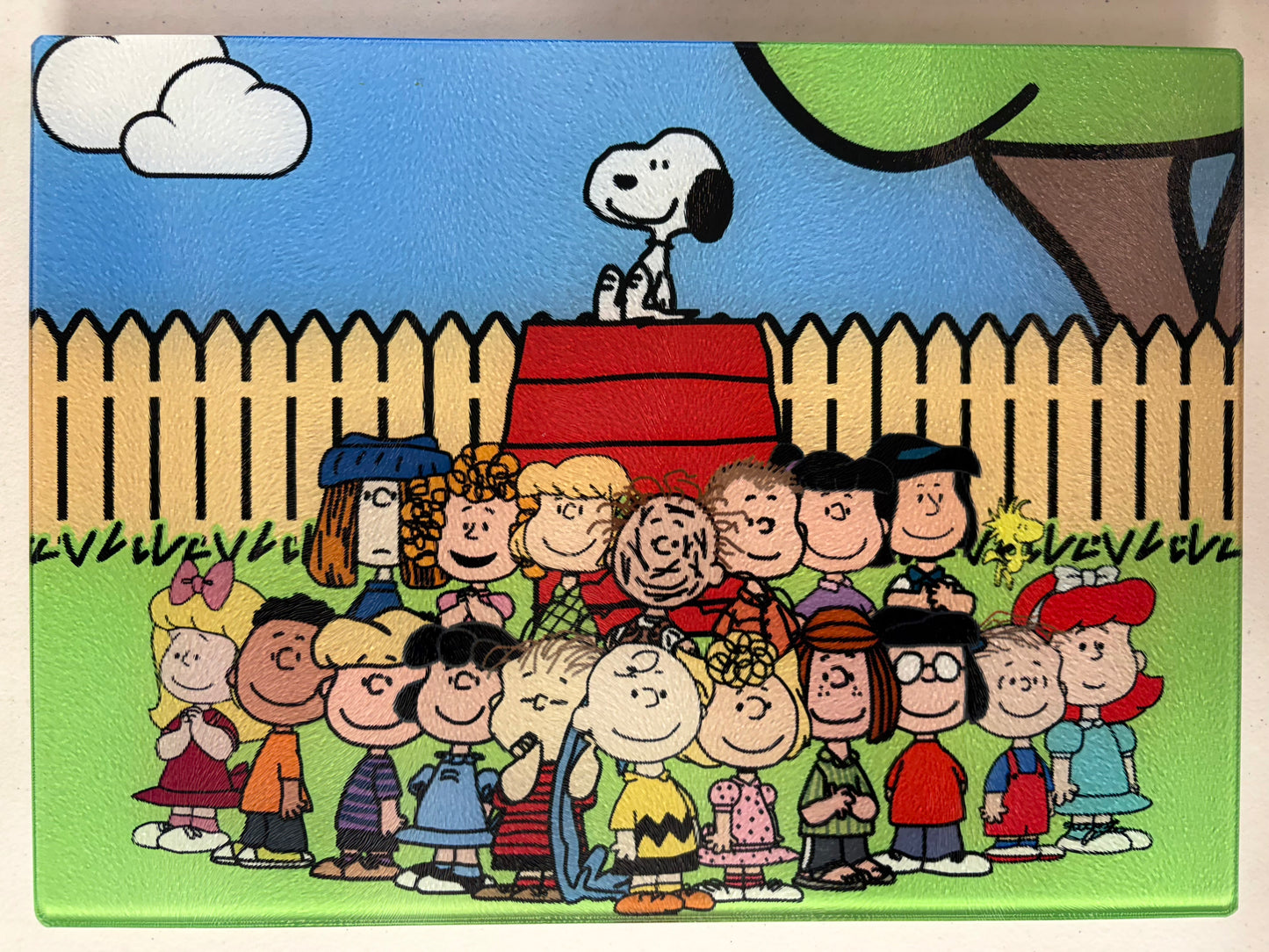 Tempered Glass Cutting Board Cartoon/Character Dog and Gang