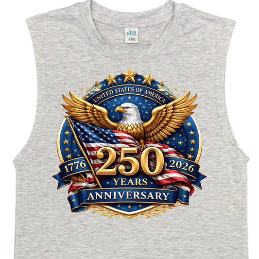 America's 250th Birthday Eagle Golden with Flag