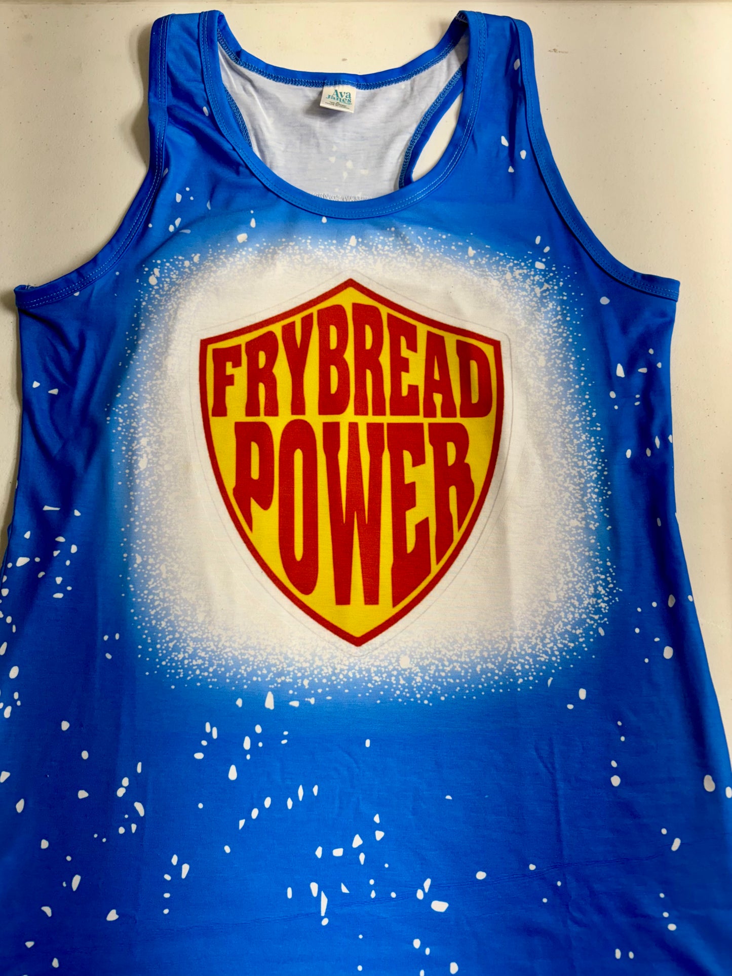 Tank Top WOMENS'S Scrunch Back Faux Bleached - MISC DESIGNS