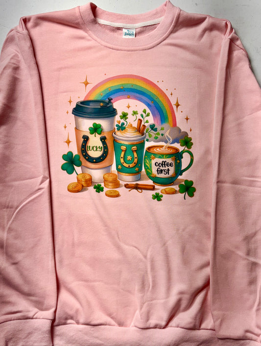 CREW NECK - ST PATRICK'S LUCKY COFFEE