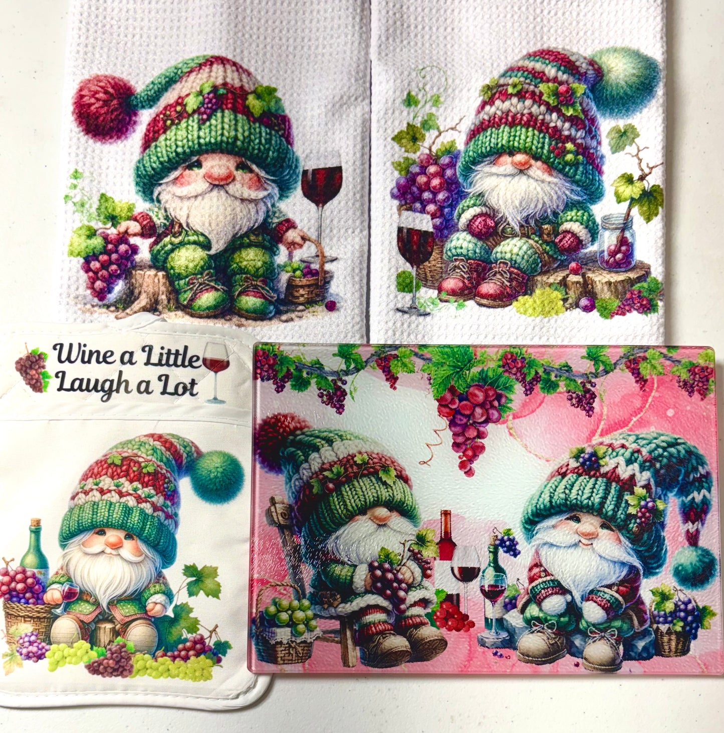 KITCHEN SET - GNOMES FRUIT GRAPES (4 PIECE)