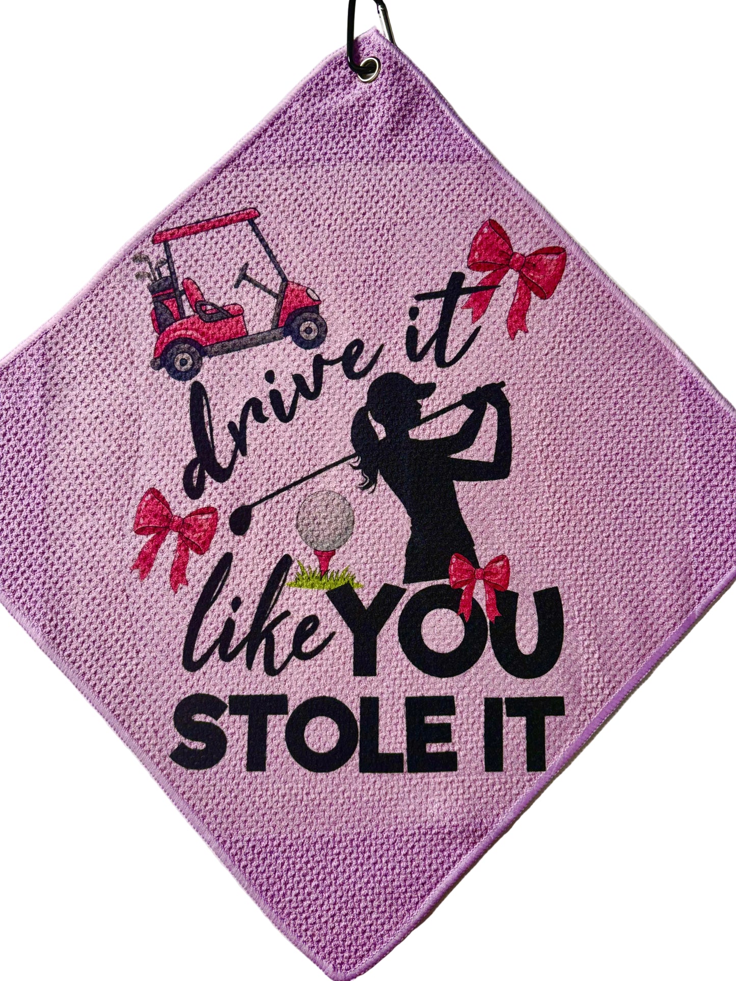 SPORTS TOWEL - GOLF LADY DRIVE IT