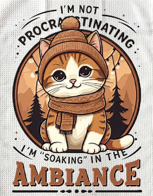 TOWELS - FUNNY SAYING CAT AMBIANCE