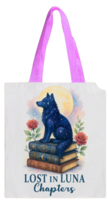 BOOK BAG - ANIMAL WOLF LOST IN LUNA (Copy)