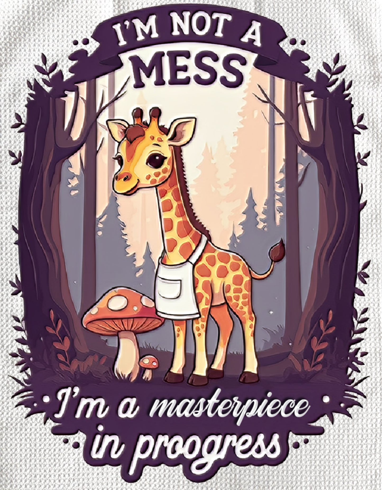 Towels - GIRAFFE FUNNY SAYING