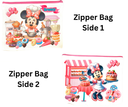 ZIPPER BAG - CARTOON CHARACTER MOUSE BAKING
