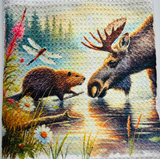 TOWELS - BEAVER MOOSE