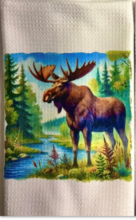 TOWELS - MOOSE BY STREAM