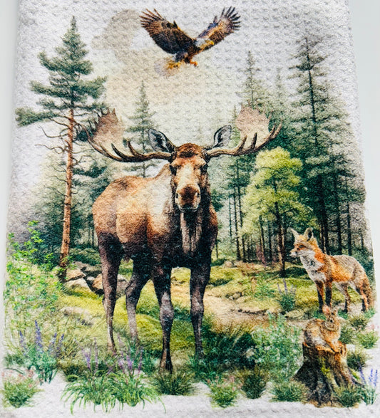 TOWELS - MOOSE FRIENDS
