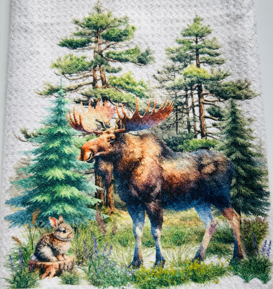 TOWELS - MOOSE BUNNY