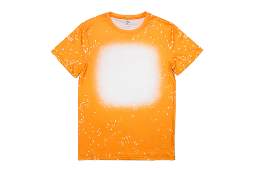 Z. T-Shirts Faux Bleached - BLANK CUSTOM ORANGE